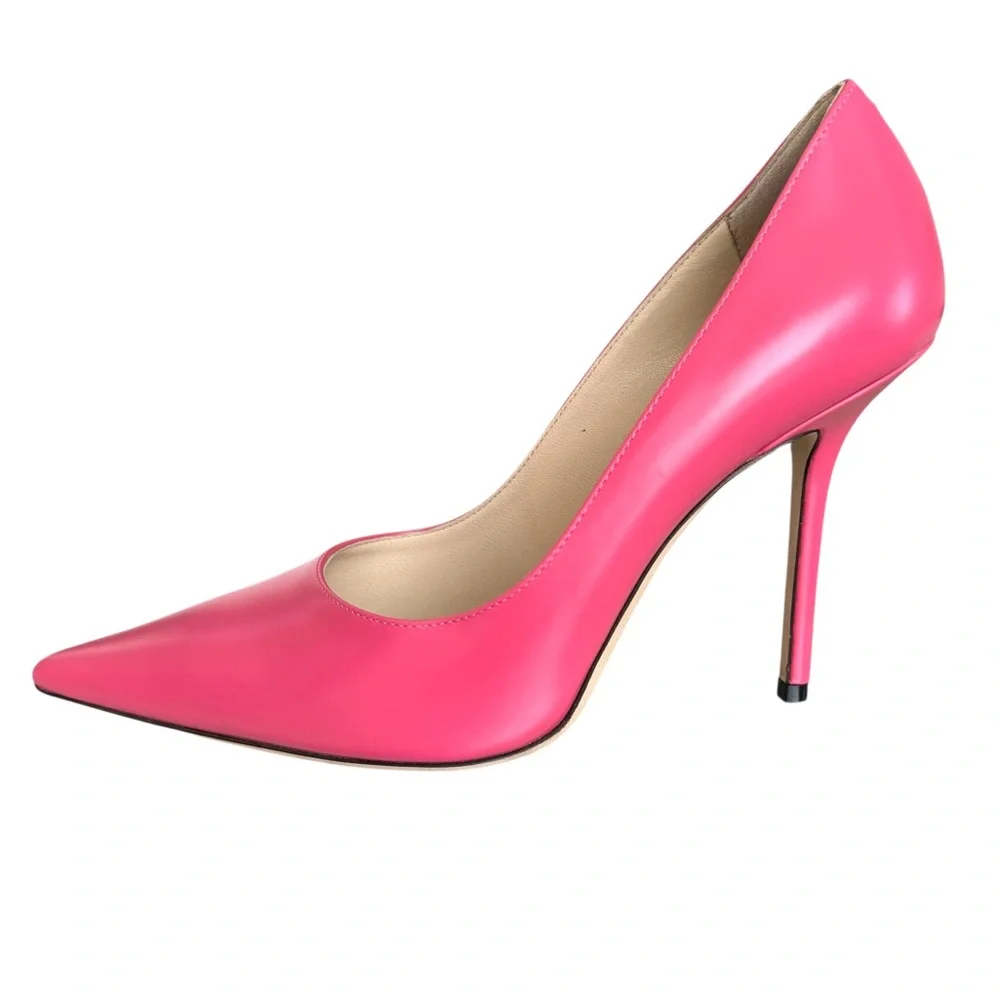 🆕 Jimmy Choo Love 100 Pumps Heels Pink - Picture 6 of 12